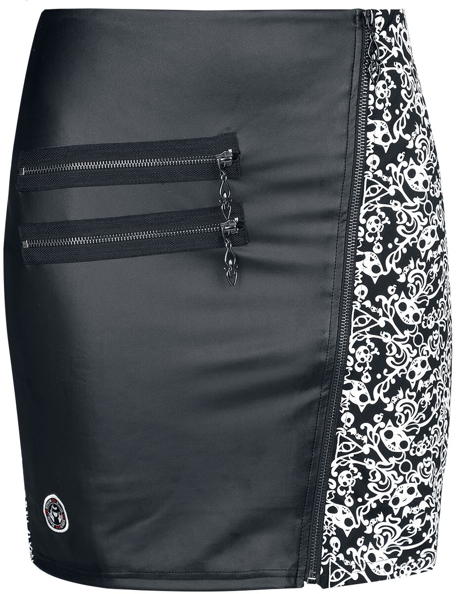 Gothicana by EMP Gothicana Print Skirt Kurzer Rock schwarz in L von Gothicana by EMP