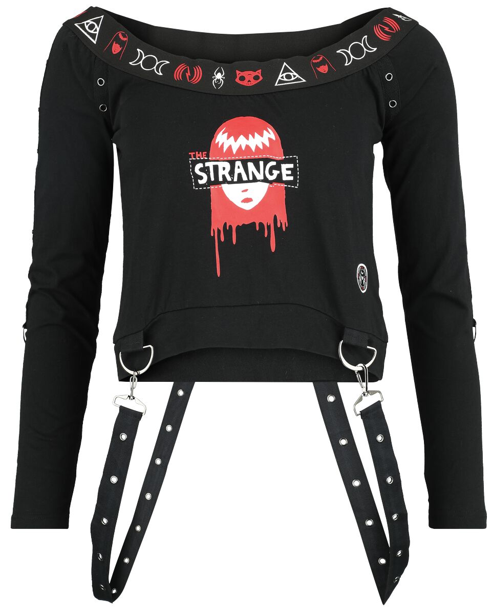 Gothicana by EMP Gothicana X Emily The Strange Longsleeve Langarmshirt schwarz in L von Gothicana by EMP