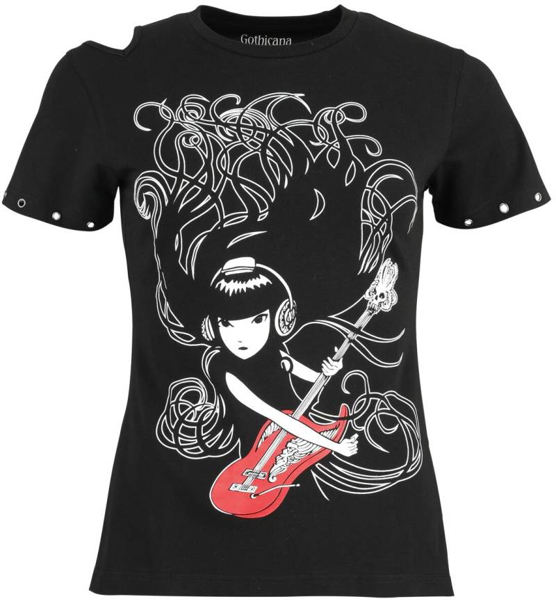 Gothicana by EMP Gothicana X Emily The Strange T-Shirt T-Shirt schwarz in XXL von Gothicana by EMP