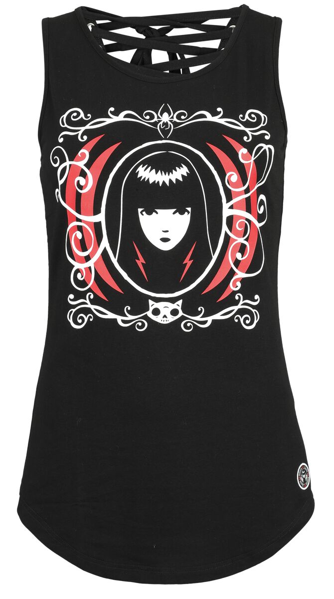 Gothicana by EMP Gothicana X Emily The Strange Top Top schwarz in XL von Gothicana by EMP