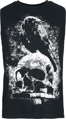 Gothicana by EMP Herren schwarzes Tank-Top mit Rundhalsausschnitt L von Gothicana by EMP