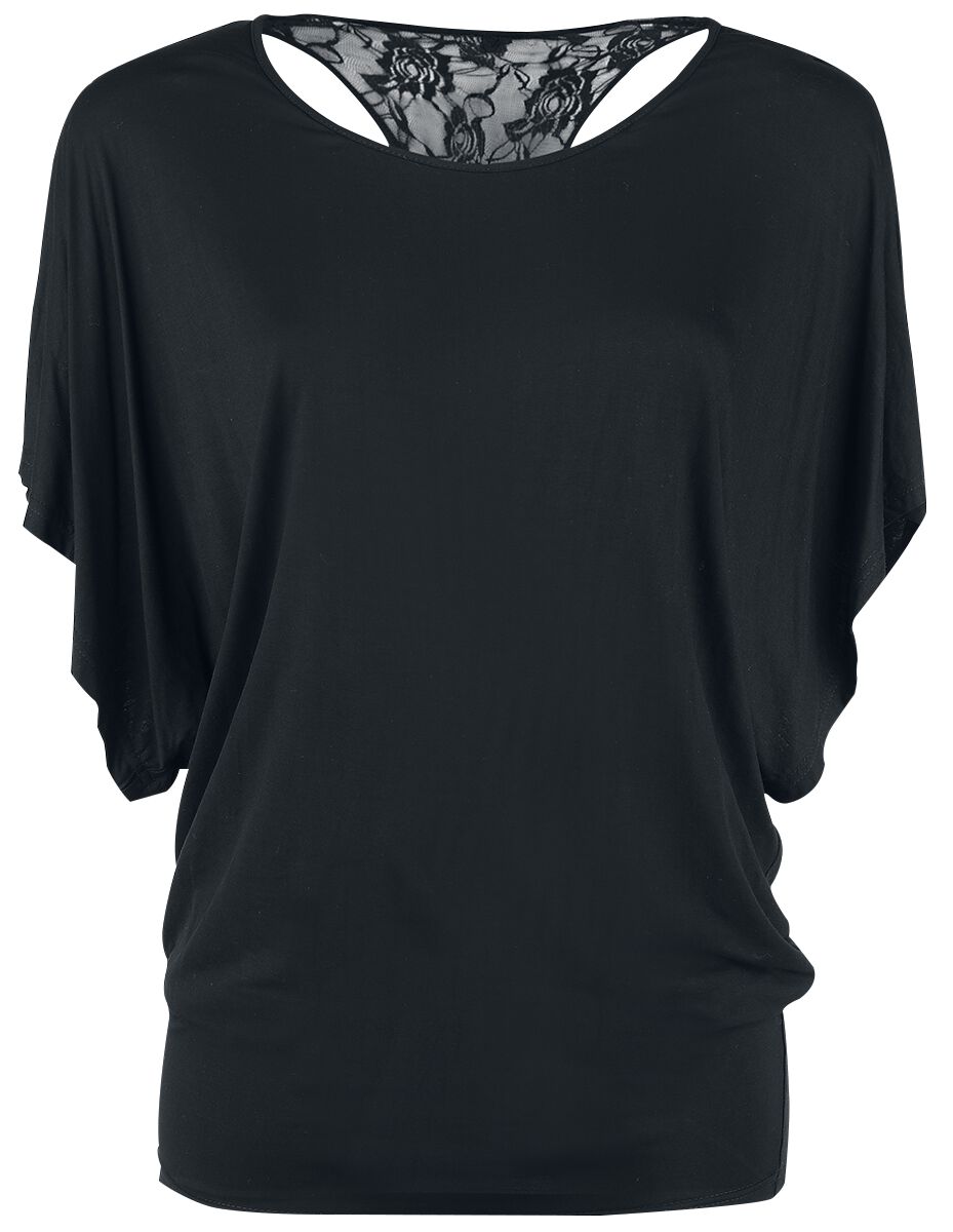 Gothicana by EMP Lace Back Bat Wings T-Shirt schwarz in 3XL von Gothicana by EMP