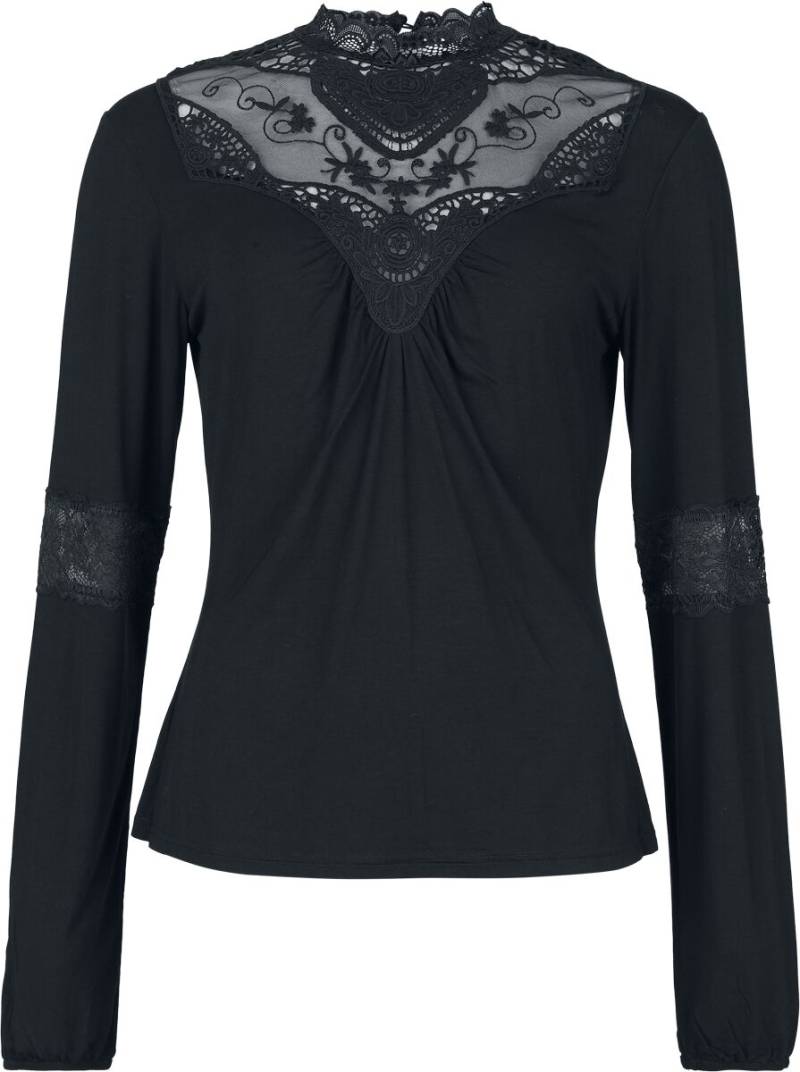 Gothicana by EMP Langarmshirt - Mystical Woods - M bis XXL - für Damen - Größe XL - schwarz von Gothicana by EMP