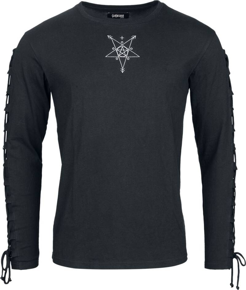 Gothicana by EMP Langarmshirt - Tempted by Alchemy - M bis XXL - für Männer - Größe XXL - schwarz von Gothicana by EMP