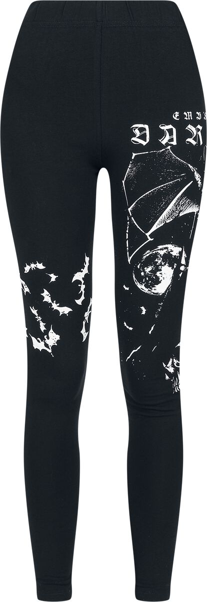 Gothicana by EMP Leggings - Leggings With Alloverprint - S bis XXL - für Damen - Größe S - schwarz von Gothicana by EMP