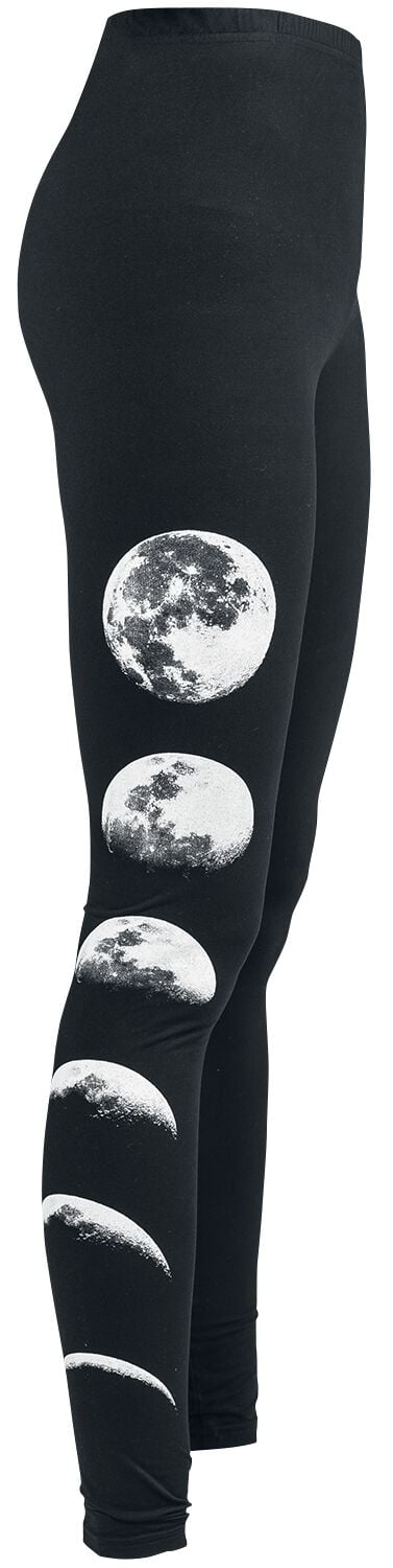 Gothicana by EMP Leggings mit Mond Leggings schwarz in XXL von Gothicana by EMP