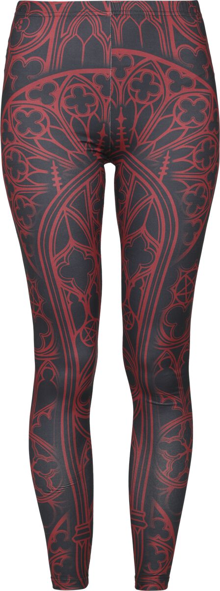 Gothicana by EMP Leggings with Ornaments Leggings schwarz in S von Gothicana by EMP