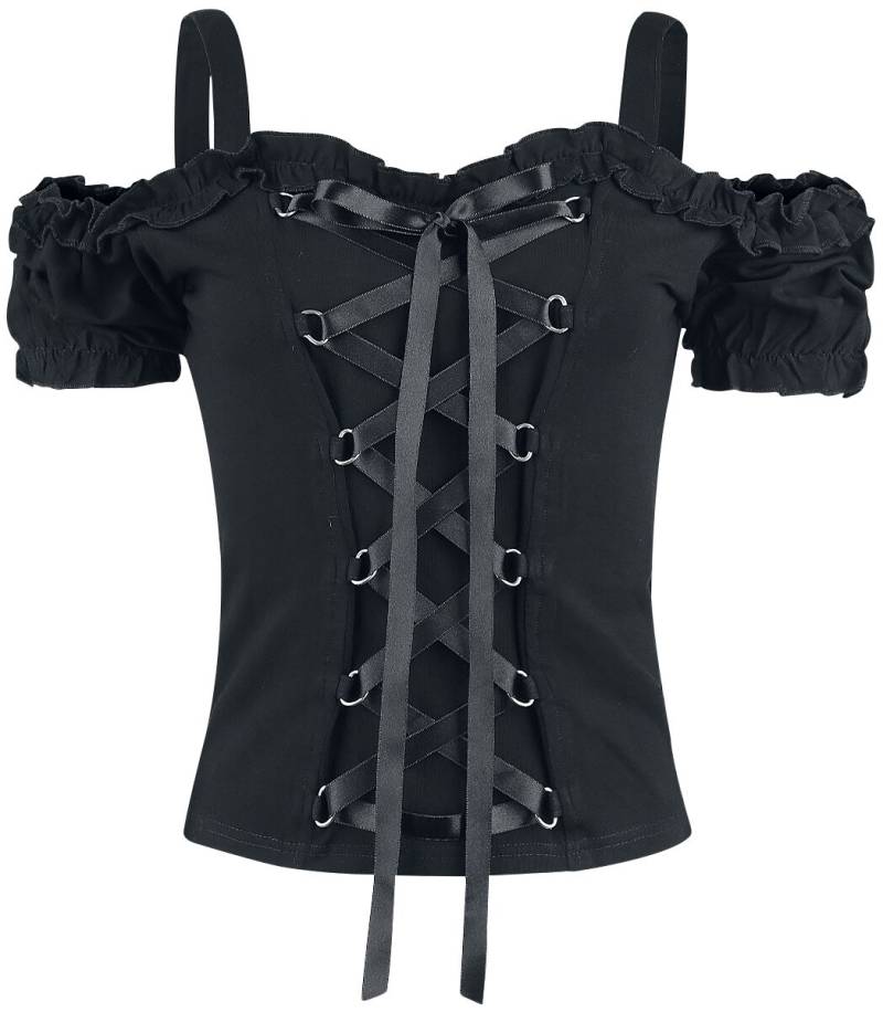 Gothicana by EMP Luise T-Shirt schwarz in XXL von Gothicana by EMP