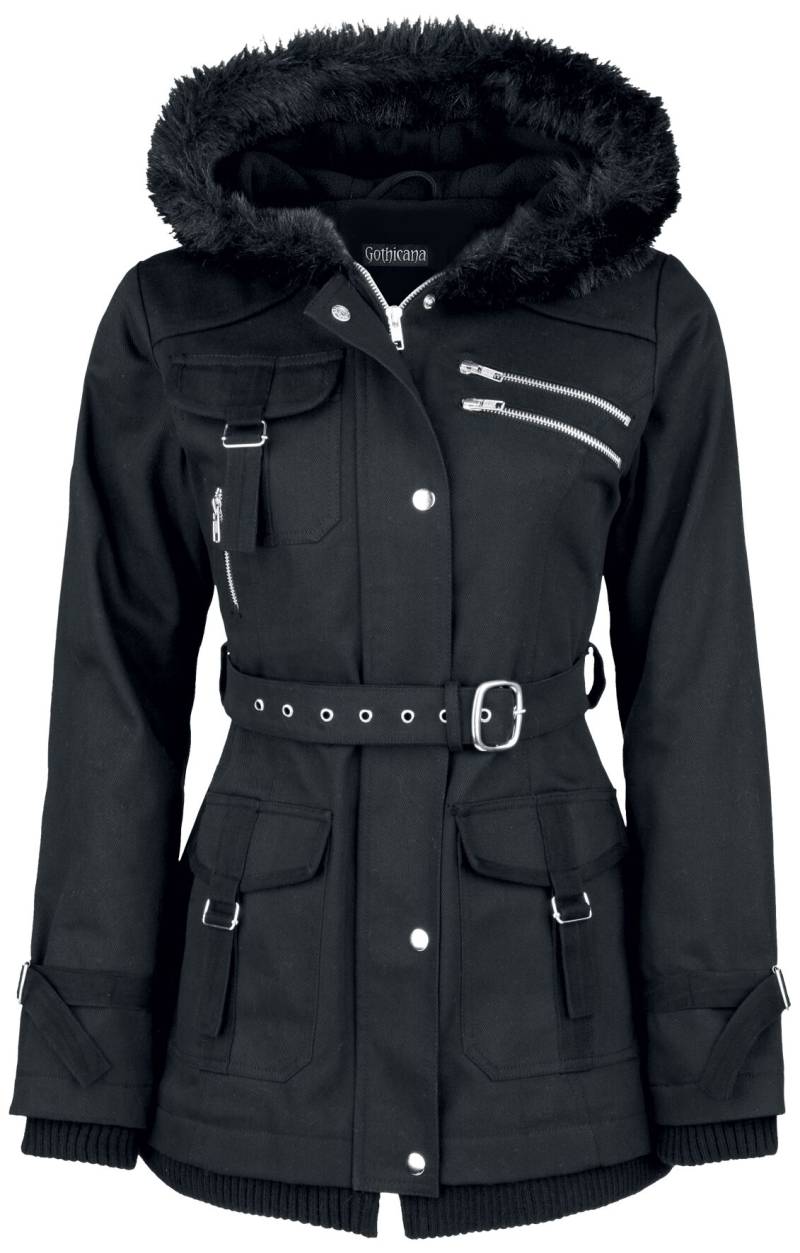 Gothicana by EMP Multi Pocket Jacket Winterjacke schwarz in 4XL von Gothicana by EMP