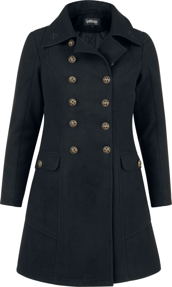 Gothicana by EMP Semjasa Kurzmantel schwarz in L von Gothicana by EMP