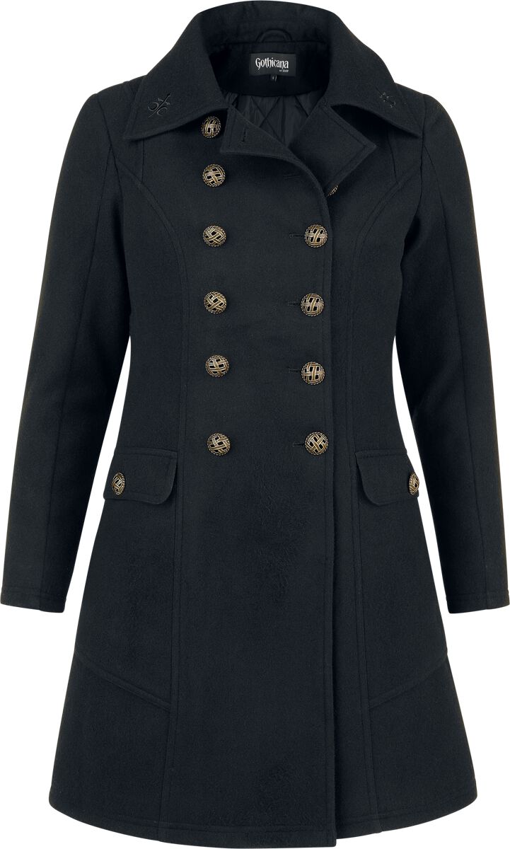 Gothicana by EMP Semjasa Kurzmantel schwarz in M von Gothicana by EMP