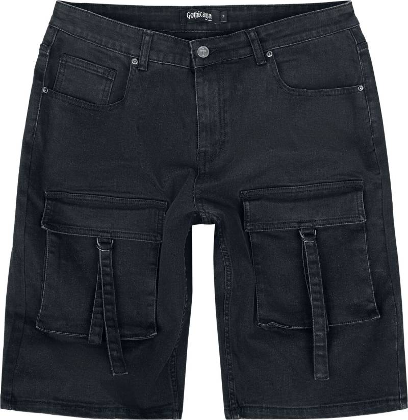 Gothicana by EMP Short - Basic Shorts - S bis XXL - für Männer - Größe S - schwarz von Gothicana by EMP