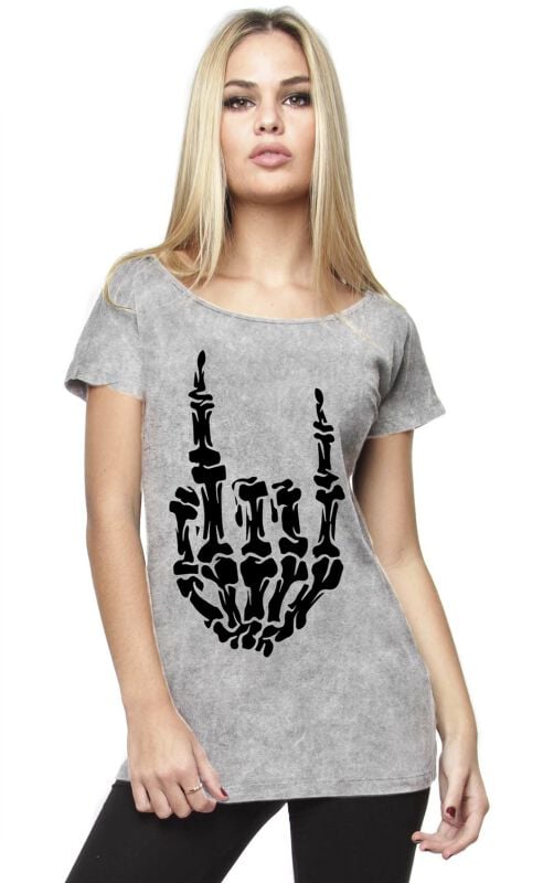 Gothicana by EMP  T-Shirt grau in XXL von Gothicana by EMP