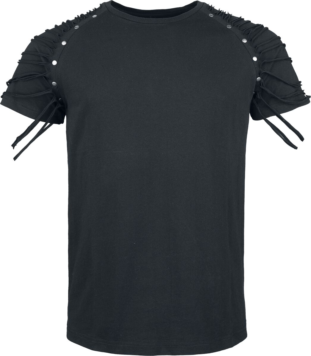 Gothicana by EMP T-Shirt with Distressed Shoulders T-Shirt schwarz in XXL Gothicana by EMP T-Shirt with Distressed Shoulders T-Shirt schwarz in XXL von Gothicana by EMP
