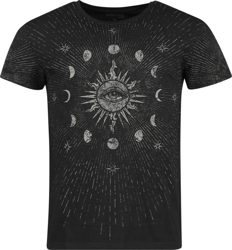 Gothicana by EMP T-Shirt with Moon Phases and Sun T-Shirt schwarz in L von Gothicana by EMP