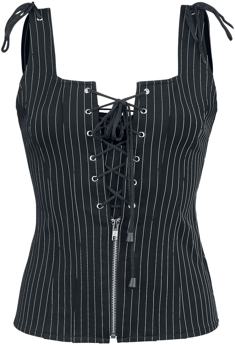 Gothicana by EMP Viola Top schwarz in M von Gothicana by EMP