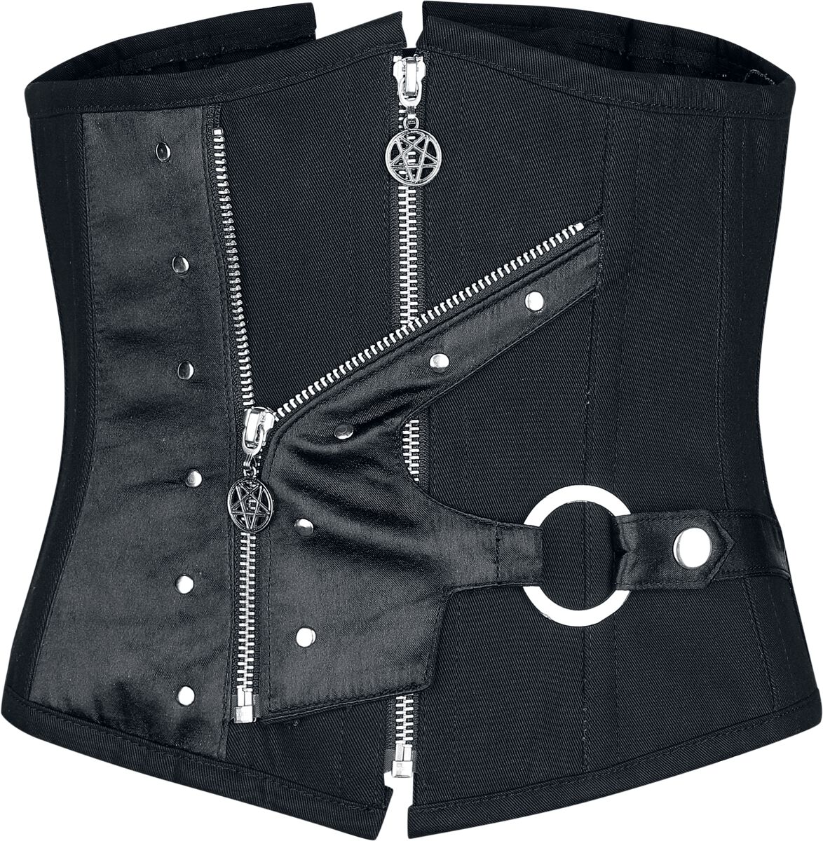 Gothicana by EMP Vollbrustkorsage Korsage schwarz in M von Gothicana by EMP