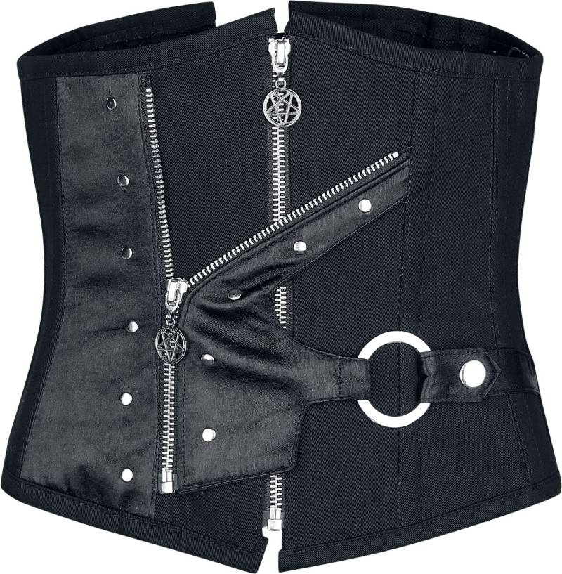 Gothicana by EMP Vollbrustkorsage Korsage schwarz in M von Gothicana by EMP