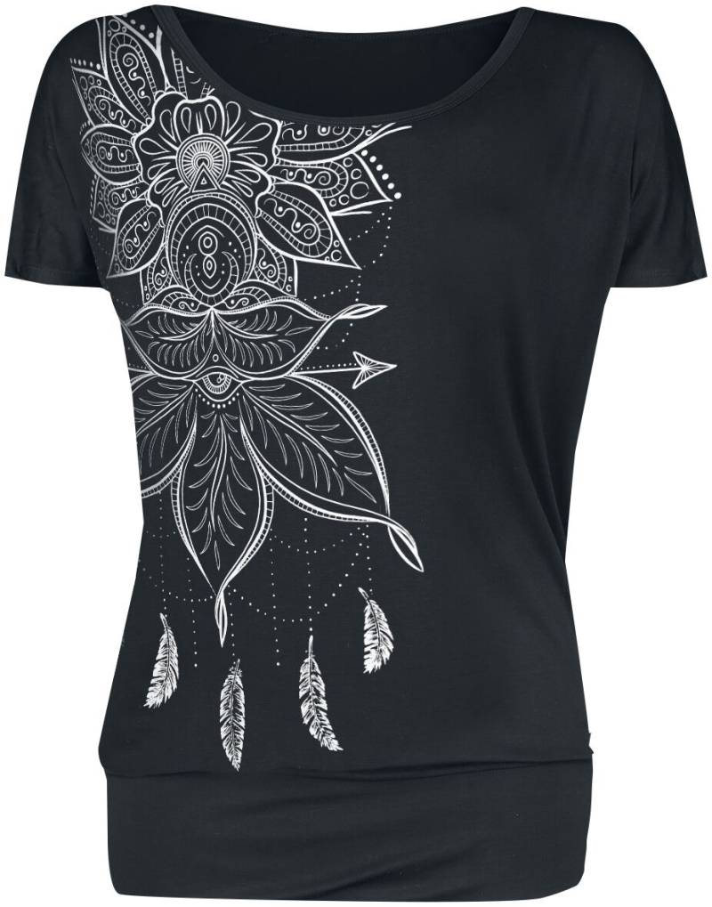 Gothicana by EMP schwarzes T-Shirt mit Print und Rundhalsausschnitt T-Shirt schwarz in XL von Gothicana by EMP