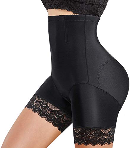 Gotoly Damen Butt Lifter High Waist Shapewear Bauchkontrolle Höschen Taille Trainer Shorts Body Shaper Höschen Miederhose Gr. 38, Schwarz von Gotoly