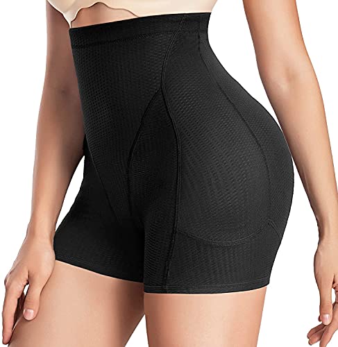 Gotoly Damen Butt Lifter Gepolsterter PO Push Up Bauchweg Unterhose Unterwäsche Figurenformend Miederpants Miederhose Hohe Taille Bauchkontrolle Miederslips (Schwarz, 2XL) von Gotoly