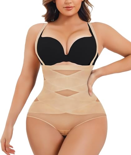 Gotoly Damen Shapewear Bauchweg Unterhose Mieder String Miederhose Formend Hohe Taille Miederpant Figurformender Miederslip Tanga Shaping Unterwäsche Für Frauen von Gotoly