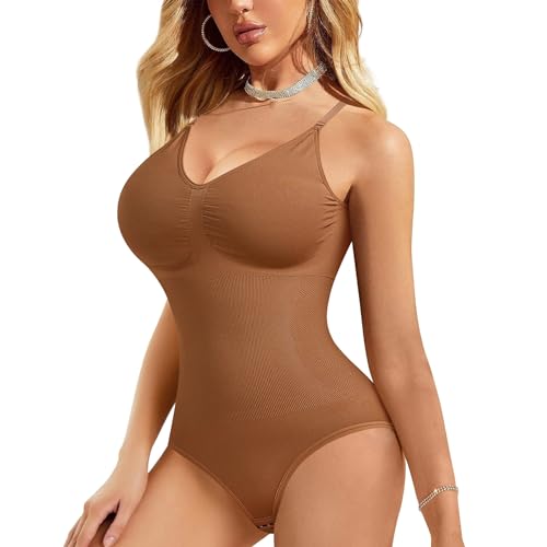 Gotoly Shapewear Damen Bauchweg Body Stark Formend Bodysuit Figurenformend Body Shaper Shaping Miederbody Nahtlose Formende Bodys von Gotoly