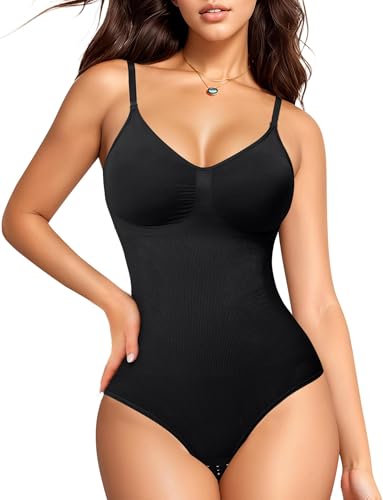 Gotoly Shapewear Damen Bauchweg Bodysuit Figurenformend Body Shaper Shaping Miederbody Formende Bodys von Gotoly