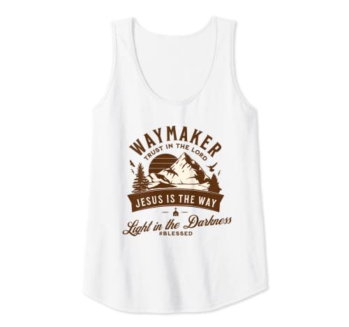Damen Jesus Christus Waymaker Tank Top Damen Jesus Christus Waymaker Tank Top von Gott, Jesus & Kirche Shirts und mehr von Liam
