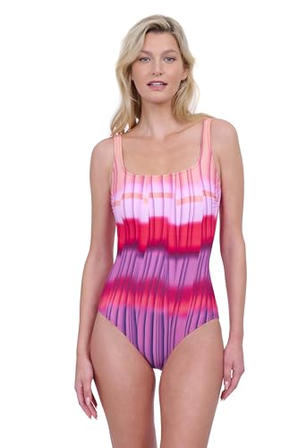 Gottex Damen Golden Hour Women’s Square Neck One Piece Bathing Suit Badeanzug, Pink, 38 von Gottex