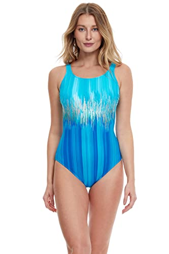 Gottex Damen Moroccan Sky Mastektomie, einteilig Badeanzug, Blau/Mehrfarbig, 44 von Gottex