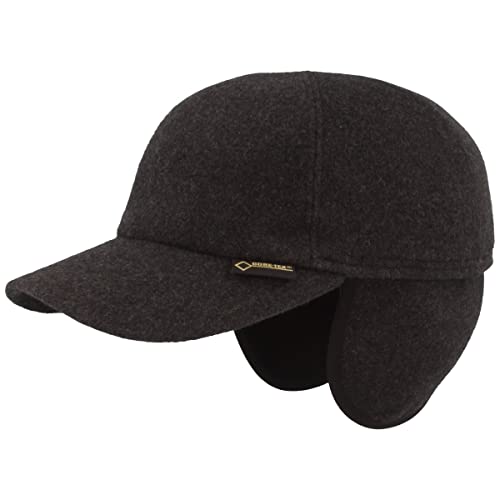 Göttmann Monaco Gore-Tex Baseballcap mit Ohrenklappen aus Wolle - Anthrazit (18) - 61 cm von Gottmann