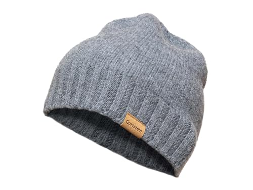 Gottstein Alpine Wool Cap Wollmütze aus 100% Schafwolle für Damen & Herren | Made in Tirol Graumele, M von Gottstein