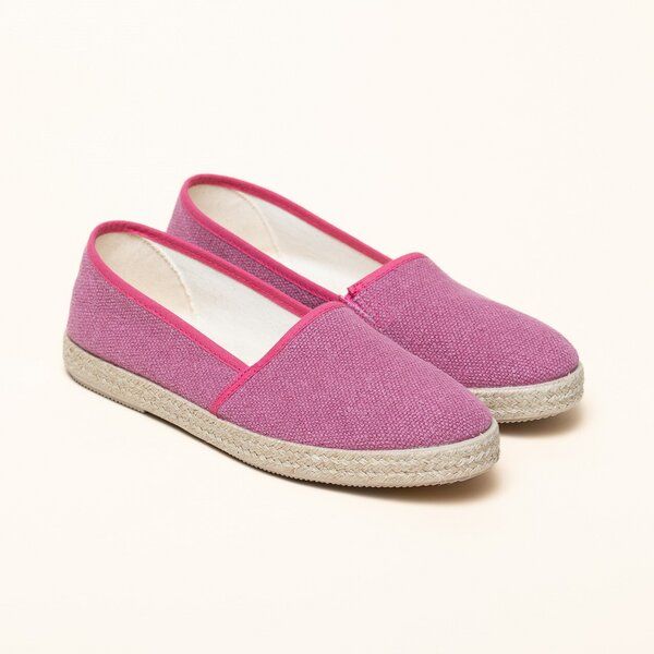 Gottstein Camping Linen-Espadrille aus GRS zertifizierten Leinen für Damen - Nachhaltiger Sommerschuh mit Gummisohle von Gottstein