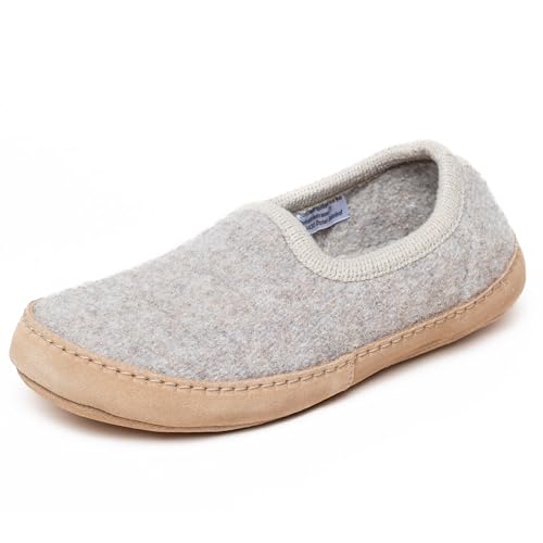 Gottstein Filz-Hausschuh Cheyenne für Damen & Herren | Flexibler & Leichter Hüttenschuh aus Walkstoff mit bequemer Ledersohle | 100% Reine Schurwolle Beige | 40 Gottstein Filz-Hausschuh Cheyenne für Damen & Herren | Flexibler & Leichter Hüttenschuh aus Walkstoff mit bequemer Ledersohle | 100% Reine Schurwolle Beige | 40 von Gottstein