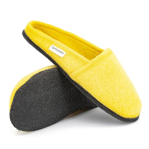 Gottstein Filz-Hausschuh Villach - Pantoffel für Damen & Herren aus 100% Schurwolle Royalblau, 41 von Gottstein