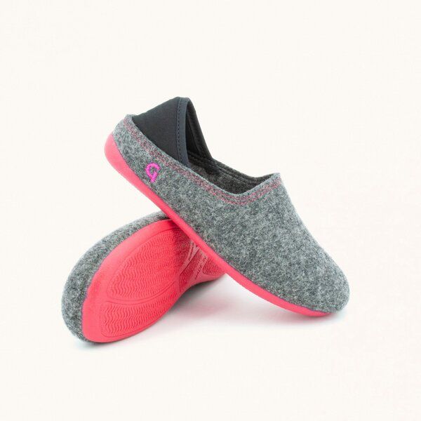 Gottstein Kinder-Hausschuh Wool Slip-on Kids aus 100% Schurwolle mit rutschfester Gummisohle - Perfekt für Kita, Kindergarten & Schule von Gottstein
