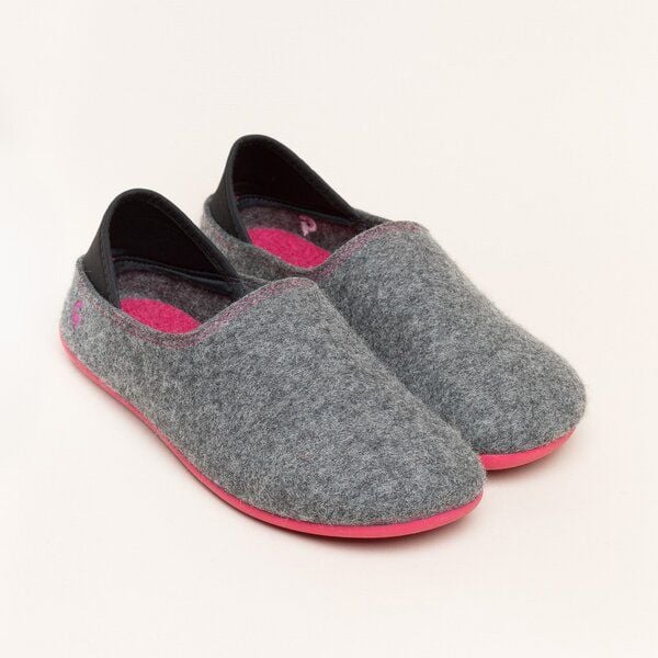 Gottstein Filzhausschuh Wool Slip-On aus 100% Schurwolle - für Damen & Herren - Rutschfeste Gummisohle von Gottstein