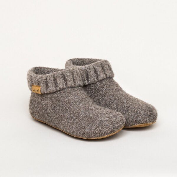 Gottstein Hüttenschuh Knit Boot aus 100% Schurwolle - Filz-Hausschuh made in Tirol von Gottstein