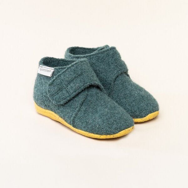 Gottstein Kinder-Hausschuh Alpine Racer RU für Jungen & Mädchen aus 100% Schurwolle von Gottstein