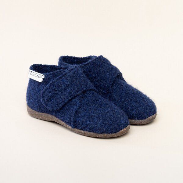 Gottstein Kinder-Hausschuh Alpine Racer RU für Jungen & Mädchen aus 100% Schurwolle von Gottstein