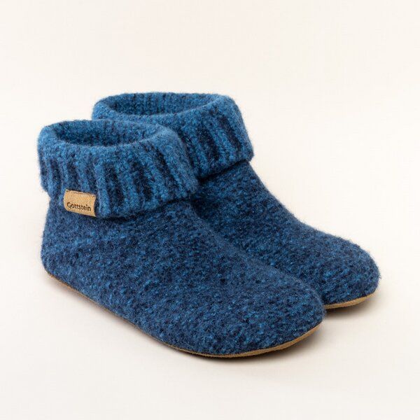 Gottstein Hüttenschuh Knit Boot aus 100% Schurwolle - Filz-Hausschuh made in Tirol von Gottstein