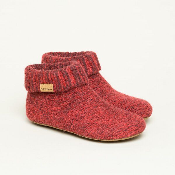 Gottstein Hüttenschuh Knit Boot aus 100% Schurwolle - Filz-Hausschuh made in Tirol von Gottstein