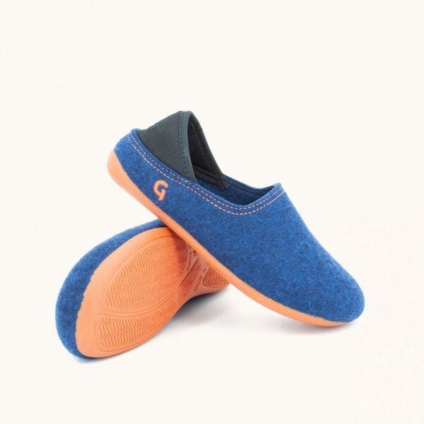 Gottstein Kinder-Hausschuh Wool Slip-on Kids aus 100% Schurwolle mit rutschfester Gummisohle - Perfekt für Kita, Kindergarten & Schule von Gottstein