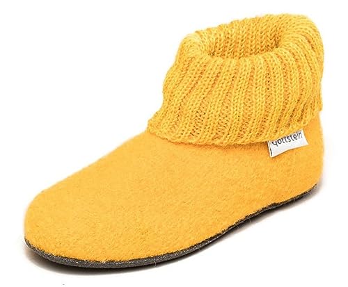 Gottstein Kinder-Hüttenschuh Alpine Boot FE - Kinderhausschuh für Mädchen & Jungen aus 100% Schurwolle = 15372 Lux, 32 von Gottstein