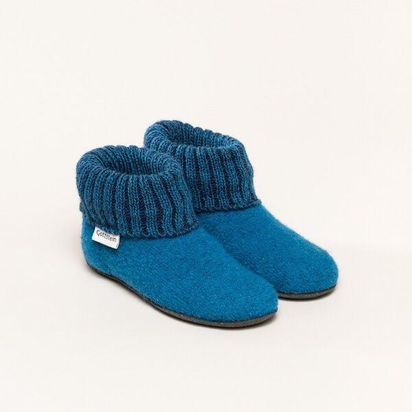 Gottstein Kinder-Hüttenschuh Alpine Boot FE - Kinderhausschuh für Mädchen & Jungen aus 100% Schurwolle von Gottstein