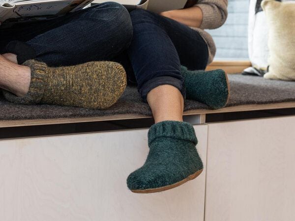 Gottstein Knit Boot Hüttenschuhe aus reiner Schurwolle von Gottstein