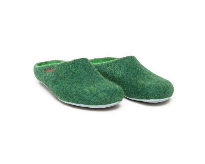 Gottstein Magicfelt 701 (100% Wolle) dunkelgrün (Größe 43-46) Hausschuh von Gottstein