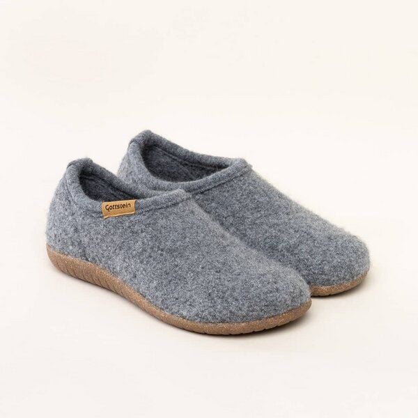 Gottstein Filz-Hausschuh Alpine Midcut - Damen & Herren Pantoffel aus 100% Schurwolle mit Komfort-Einlagesohle von Gottstein