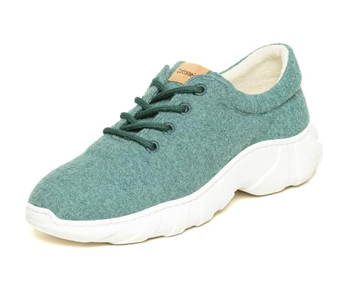 Gottstein Wool Flyer - Woll Sneaker für Damen & Herren | Sneaker aus 100% Schurwolle Oceangreen, 39 von Gottstein